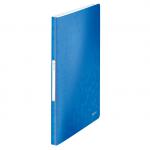 Leitz WOW Display Book Polypropylene. 40 pockets. 80 sheet capacity. A4. Blue - Outer carton of 10 46320036