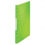Leitz WOW Display Book Polypropylene. 40 pockets. 80 sheet capacity. A4. Green 46320054