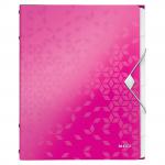 Leitz WOW Divider Book A4 Polypropylene 6 Tabs Pink Metallic 46330023