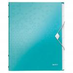 Leitz WOW Divider Book A4 Polypropylene 6 Tabs Ice Blue 46330051