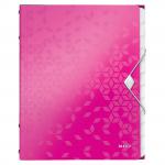 Leitz WOW Divider Book A4 Polypropylene 12 Tabs Pink Metallic 46340023