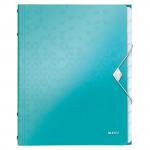 Leitz WOW Divider Book A4 Polypropylene 12 Tabs Ice Blue 46340051