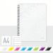 Leitz-WOW-Notebook-A4-ruled-wirebound-with-Polypropylene-cover-80-sheets-White-Outer-carton-of-6-46370001