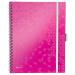 Leitz WOW  Be Mobile Book  A4 PP ruled pink - Outer carton of 6