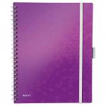 Leitz WOW  Be Mobile Book  A4 PP ruled purple - Outer carton of 6 46440062