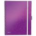 Leitz WOW  Be Mobile Book  A4 PP ruled purple - Outer carton of 6