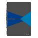 Leitz-Office-Notebook-A4-squared-wirebound-with-cardboard-cover-90-sheets-Microperforated-Blue-Outer-carton-of-5-46470035
