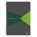 Leitz-Office-Notebook-A4-squared-wirebound-with-cardboard-cover-90-sheets-Microperforated-Green-Outer-carton-of-5-46470055