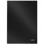 Leitz Solid Notebook A4 ruled with hardcover 80 sheets of high opacity paper. Casebound. Black - Outer carton of 6 46650095