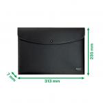 Leitz Recycle Document Wallet A4 - Black - Outer carton of 10 46780095