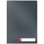 Leitz Cosy Privacy Folder A4, Velvet Grey - Outer carton of 12 47080089