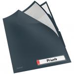 Leitz Cosy Privacy Tab Folder A4, 3 tabs, Velvet Grey - Outer carton of 12 47160089
