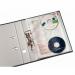 Leitz Pocket with CD sleeve A4 Clear Embossed, extra strong 0.13mm Polypropylene, with sleeve for 2 CDs (1 bag of 5) - Outer carton of 20