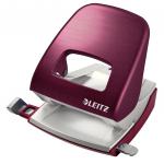 Leitz NeXXt Style Metal Office Hole Punch - Garnet Red 50060028