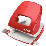 Leitz NeXXt Metal Office Hole Punch 30 sheets. Red 50080025