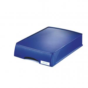 Leitz Plus Letter Tray Drawer Unit A4 - Blue - Outer carton of 4