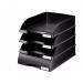 Leitz-Plus-Letter-Tray-Drawer-Unit-A4-Black-Outer-carton-of-4-52100095