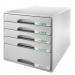 Leitz Plus 5 Drawer Cabinet A4 - Grey