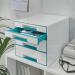 Leitz-WOW-CUBE-Drawer-Cabinet-4-drawers-2-big-and-2-small-A4-Maxi-Whiteice-blue-52132051