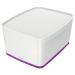 Leitz-MyBox-WOW-Large-with-lid-Storage-Box-18-litre-W-318-x-H-198-x-D-385-mm-Whitepurple-Outer-carton-of-4-52161062