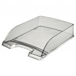 Leitz Plus Letter Tray, Transparent A4. Transparent Smoked Grey - Outer carton of 5 52260092