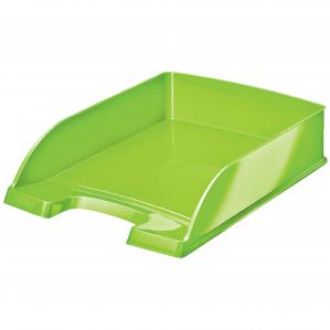 Leitz WOW Letter Tray Plus. A4. Green - Outer carton of 5 52263054
