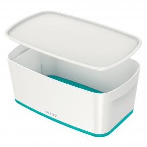 Image of Leitz MyBox WOW Small with lid, Storage Box. 5 litre, W 318 x H 128 x