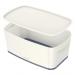 Leitz MyBox Small with lid, Storage Box 5 litre, W 318 x H 128 x D 191 mm. White