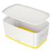 Leitz MyBox Small with lid, Storage Box 5 litre, W 318 x H 128 x D 191 mm. Yellow