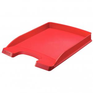 Leitz Plus A4 Slim Letter Tray - Red - Outer carton of 10 52370025