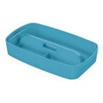 Leitz MyBox Cosy Organiser Tray with handle Small, Storage, W 307 x H 56 x D 181 mm, Calm Blue 52660061