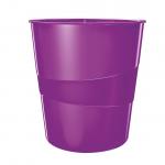 Leitz WOW Waste Bin 15 litre Purple 52781062