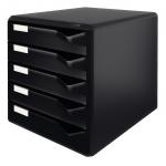 Leitz Post Set Filing Unit with 5 Drawers A4 291x352x291mm Black 52930095