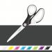 Leitz-WOW-Titanium-Office-Scissors-205-mm-In-blister-pack-Black-53192095