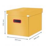 Leitz Click & Store Cosy Cube Large Storage Box Warm Yellow 53470019