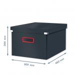Leitz Click & Store Cosy Medium Storage Box Velvet Grey 53480089