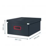 Leitz Click & Store Cosy Large Storage Box Velvet Grey 53490089