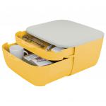 Leitz Cosy Drawer Cabinet 2 drawers (1 small and 1 large), Warm Yellow 53570019