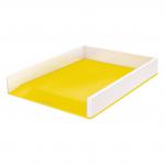 Leitz WOW Letter Tray Dual Colour. A4. White/yellow. 53611016