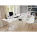 Leitz WOW Desk Organiser with Inductive Charger. White/pink.