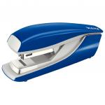 Leitz NeXXt Metal Flat Clinch Office Stapler 30 sheets. Includes staples, in cardboard box. Blue 55050035