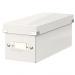 Leitz WOW Click & Store CD Storage Box. With label holder. White