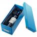 Leitz WOW Click & Store CD Storage Box. With label holder. Blue.
