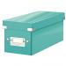 Leitz WOW Click & Store CD Storage Box. With label holder. Ice Blue.