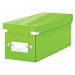Leitz WOW Click & Store CD Storage Box. With label holder. Green.