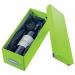 Leitz WOW Click & Store CD Storage Box. With label holder. Green.