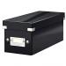 Leitz WOW Click & Store CD Storage Box. With label holder. Black.