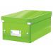 Leitz WOW Click & Store DVD Storage Box. With label holder. Green.