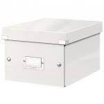 Leitz WOW Click & Store Small Storage Box.  With label holder. White 60430001