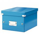 Leitz WOW Click & Store Small Storage Box.  With label holder. Blue. 60430036